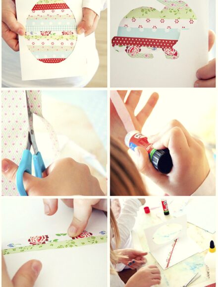 Osterkarten basteln Uebersichts How to Pinterest www.meinesvenja.de