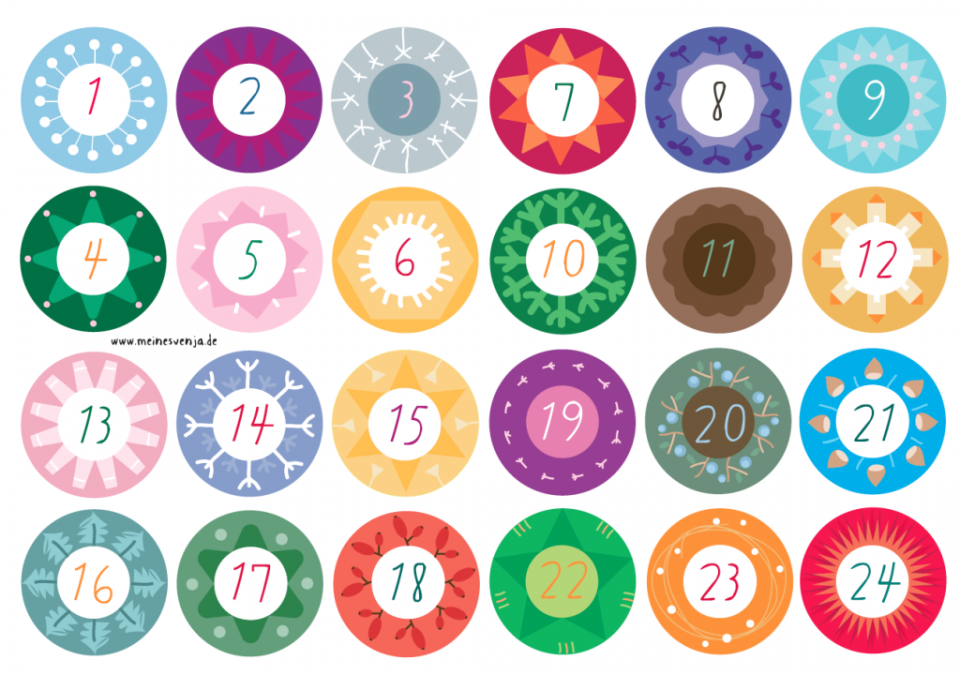 Adventskalender zum Ausdrucken | Meine Svenja Adventskalender zum Ausdrucken | Meine Svenja