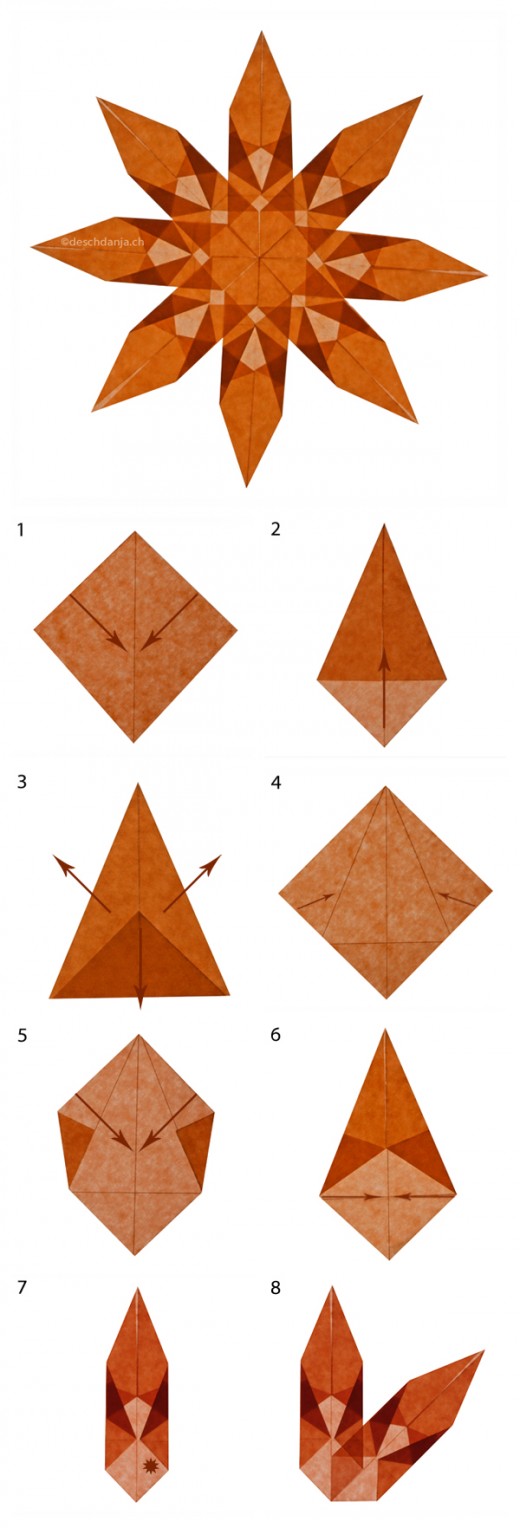 Sterne_falten-Anleitung_Weihnachtssterne-in-orange