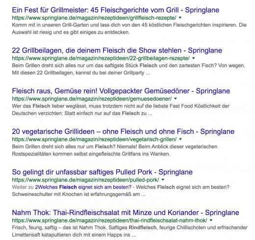 Springlane Artikel zum Thema Grillen