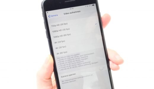 Videoeinstellungen im iPhone