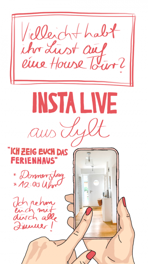 Ankündigung Insta Live in den Stories