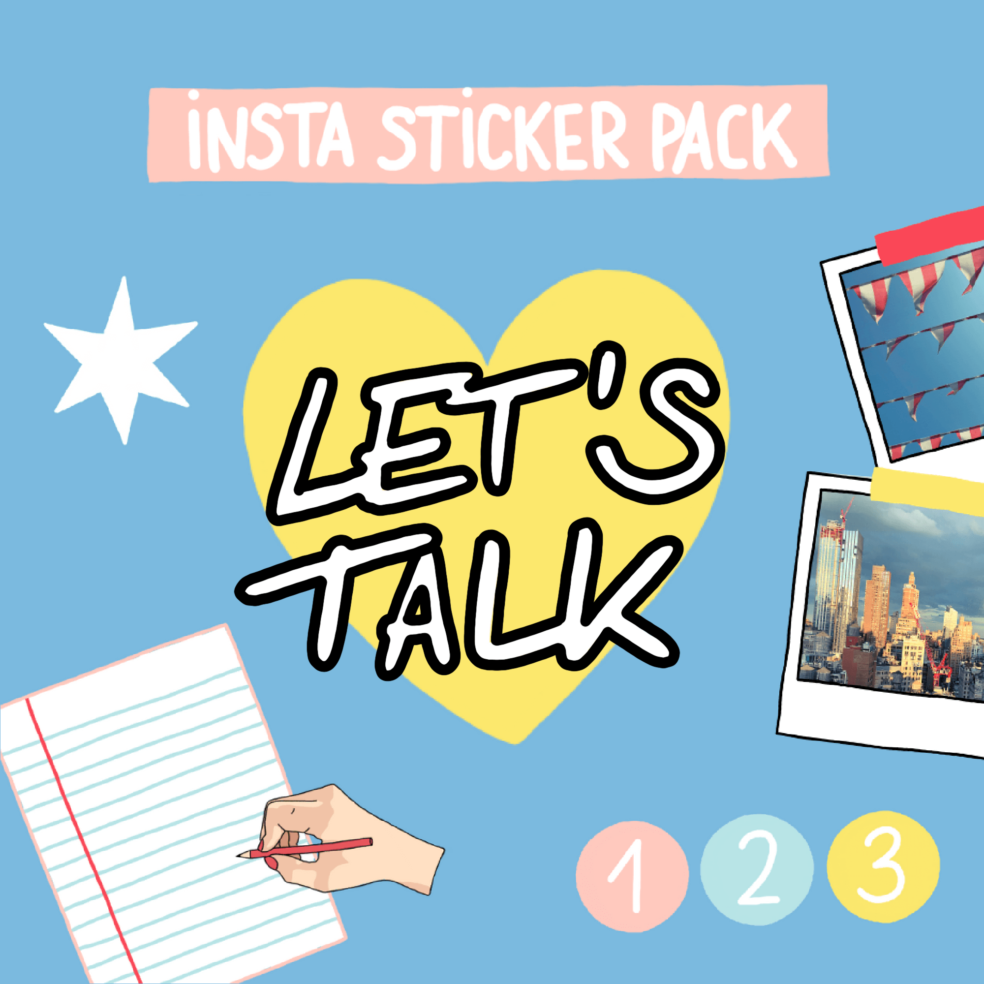 Insta Sticker Pack Let S Talk Meine Svenja